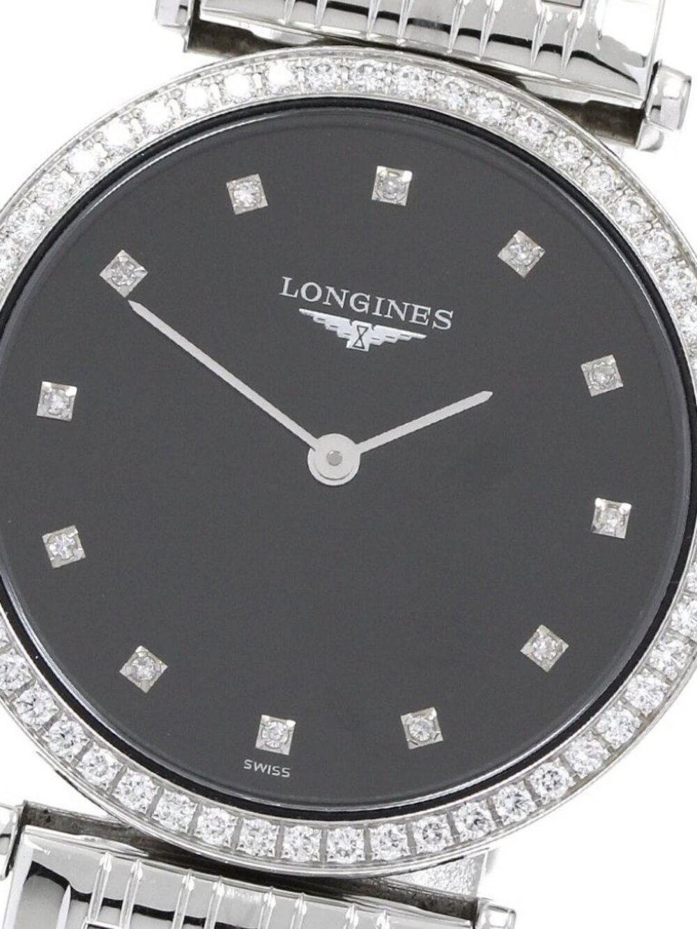 LONGINES La Grand Classic L4.513.0.58.6 Diamond Bezel Quartz Ladies Watch_919461